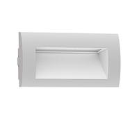 ledscom.de LED recessed wall Light ZIBAL, Downlight for Outdoors, IP65 matt, 140 x 70mm, 3.3 W, 209lm, Warm White