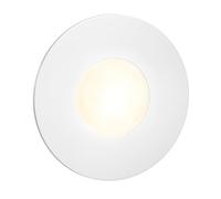 ledscom.de LED Staircase Light/recessed wall Light FEX for Indoor and Outdoor use, Round, 85mm Ø, Warm White