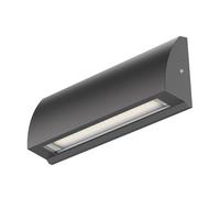 ledscom.de LED wall Light/Staircase Light SEGIN for Outdoors, IP54, Flat, Downlight, Anthracite matt, Angular, 6.2 W, 566lm, Warm White