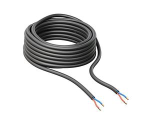 ledscom.de Outdoor cable, 25 m, black, 2 x 1 mm², H05RN-F