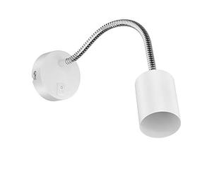 ledscom.de Reading lamp/wall Light WAIKA, gooseneck, Switch, White matt, 1x GU10 max. 60W