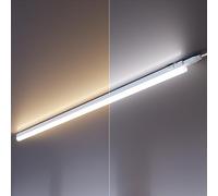 ledscom.de Set of 2 LED Under-Cabinet Lights Rigel, Each 87,3cm - Colour Temperature Adjustable /, 19,85W, Each 1122lm