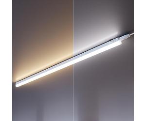 ledscom.de Set of 2 LED Under-Cabinet Lights Rigel, Each 87,3cm - Colour Temperature Adjustable /, 19,85W, Each 1122lm