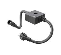 ledscom.de Twilight Sensor for Outdoor, IP44 Plug-in System NEMO, Black, Brightness Sensor, Day/Night Switch