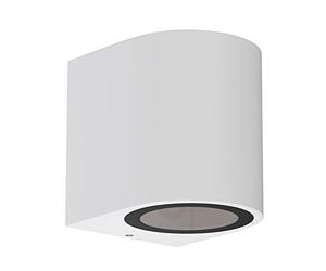 ledscom.de Wall Light ALSE for Outdoors, IP54, Downlight, White matt, Round, 1x GU10 max. 35W