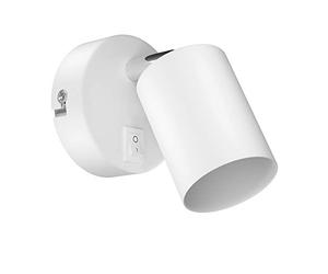 ledscom.de Wall Light WAIKA, Switch, White matt, Round, 1x GU10 max. 60W
