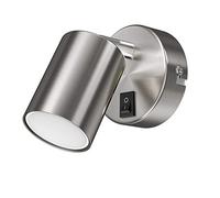 ledscom.de Wall spot WAIKA Switch Chrome matt + LED lamp White 3-Step dimming 609lm