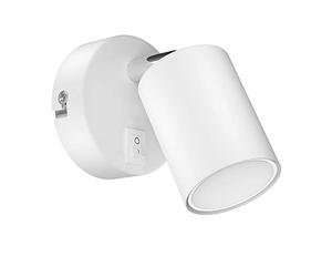 ledscom.de Wall spot WAIKA with Switch White matt + GU10 LED lamp 3-Step dimming Without dimmer with Light Switch: max. 609lm Each