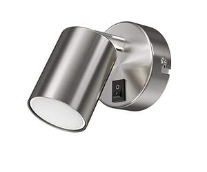 ledscom.de Wall Spotlight WAIKA Switch Chrome matt + LED lamp Warm White 3-Step dimming 500lm
