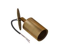 LEDSone 1 Pcs Adjustable Cylinder LED Spotlight Wall Ceiling Mount Light, Dimmable Directional Accent Light Fixture for Conduit Lighting, Living Room, Bedroom, Indoor Brightness Yellow Brass