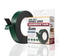 LEDSone 1 Roll Black Foam Double Sided Tape 2.4cm x 5m High Tack IXPE Foam Heavy Duty Mounting Tape Waterproof Weatherproof Automotive Insulation Self Adhesive Outdoor Indoor Construction DIY