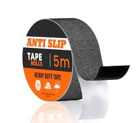 LEDSone 1 Roll Heavy Duty Black Anti Slip High Traction Tape for Stairs Steps Ramps Walkways Decking Indoor Outdoor Safety Grip Strip Waterproof Self Adhesive Non Slip Tapes for Home Office