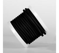 10 Meters 2 Core Round Vintage Fabric Antique Braided Flexible Lighting Cable (Black)