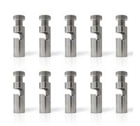 LEDSone 10 Pack Ceiling Cable Mount Satin Nickel Hook for Swag Pendant and Chandelier Lighting Minimalist Cord Keeper Swag Hook for Ceiling and Wall Modern Ceiling Hooks for Swag Light Easy Fit.