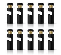 LEDSone 10 Pcs Ceiling Cable Mount Hooks for Swag Chandelier and Spider Lighting Minimalist Cord Keeper Easy Fit Metal Hook with Screw for Pendant Light Cable