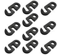 LEDSone 10 PCS Pendant Light Hook Swag Lamp Cord S Shape Plastic 2 Holes Strain Relief Hook for Ceiling Hanging Swag Lamp DIY Fabric Wire Cord Fixture Modern Chandelier Replacement (10 PCS)