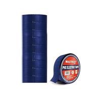 LEDSone 10 Roll Blue 9 M x 1.7cm PVC Insulation Electrical Tape | Insulating PVC Tape PVC Insulating Tape High Voltage Electrical Insulation, Waterproof, Durable, for Home, Office, and DIY Projects