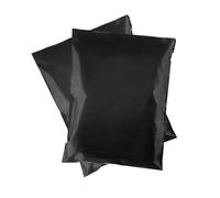 LEDSone 100 Large Mailing Bags 27.5 x 35.5 Inches (70 x 90 cm) Black - Waterproof Self Seal Parcel Bags for Clothes Packaging & Shipping