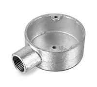 LEDSone 10Pcs 20mm Galvanized Circular Conduit Box 1 Way Intersection Terminal Circular Box Galvanized Metal with Female Thread for Electrical Wiring, Ideal for Conduit Lighting Fixtures
