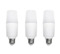 LEDSone 10W T37 Bright White LED Light Bulb Cylindrical Corn Bulb E27 Screw Base Candle Bulbs AC220V LED Daylight White 6500K Ultra Bright, Non Dimmable, Pack of 3