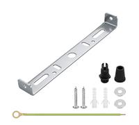 LEDSONE 120mm Ceiling Light Mounting Bracket Kit Metal Crossbar Plate 1 Set | Pendant Light Fixture Support with Screws Wall Plugs Washers Earth Wire for Ceiling Rose Lighting Installation