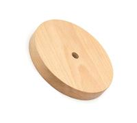 LEDSone 120mm Natural Wood Ceiling Rose, Round Canopy Plate 25mm Deep with Centre Hole for E27 Pendant Light Fitting, Rustic Scandinavian Style (Natural Wood) (Natural Wood Centre Hole)