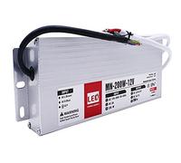 LEDSone 12V 200W IP67 Waterproof Electronic LED Driver AC 175V/240V Voltage Transformer Power Supply LED Driver for Indoor Outdoor (200W)