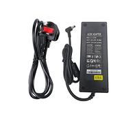 LEDSone 12V DC Power Supply 10A AC 100-240V to DC 12V Power Cable Transformer Wall Charger Replacement UK Plug Jack for Led Strips, CCTV Cameras, 10A