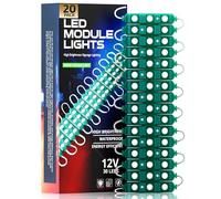 LEDSone 12V Van LED Interior Light, Ceiling Light Kit, Waterproof Dome Lamp for Van, RV, Trailer, Boat, Bus, Bright White, Easy Installation,Energy Saving,Durable Lighting (GREEN, 20 PACK)