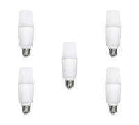 LEDSone 15W T37 Bright White LED Light Bulb Cylindrical Corn Bulb E27 Screw Base Candle Bulbs AC220V LED Daylight White 6500K Ultra Bright, Non Dimmable, Pack of 5