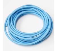LEDSone 16.4ft Vintage 2 Core Cabel Round 18 Gauge Light Blue Cable Fabric Covered Electrical Wire, 5m 2 Conductors Lamp Modern Cloth Covered Wire for Pendant Light Bulb Industrial DIY Project.