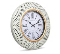 LEDSone 16" Wall Clock Ticking Quartz Sweep Round Wall Clock with White Frame & Dial Easy Readable Numbers Decorative Clock for Any Room in House, Office, School, Classroom