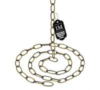 LEDSone 1m Yellow Brass Metal Hanging Chain for Pendant Lights & Plants