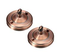 LEDSone 2 Pack Ceiling Rose Hook Plate Copper Metal 10.8 cm Light Fitting with Accessories for Chandeliers Pendant Lights Wall Lamps Hanging Lights Planters Decorations