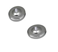 LEDSone 2 Pack Chrome Ceiling Rose Pendant Light Fitting 108mm Metal Cover Plate with Accessories Ceiling Light Fitting for Chandelier Hanging Lights and Wall Lamps