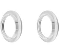 LEDSone 2 Pack E27 Screw Lampshade Lamp Light Shade White Collar Ring Adapter retaining (White Holder Ring)