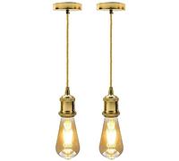 LEDSone Ceiling Pendant Light Industrial E27 Ceiling Hanging Lights 95cm Adjustable Cable Suspended Pendant Light Fitting for Hallway Kitchen Bedroom Living Room Dining Room Restaurant Café