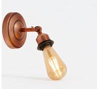 LEDSone 2 Pack Industrial Vintage Copper Wall Light E27 Metal Sconce