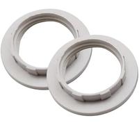 LEDSONE 2 Pack Lampshade Reducer Ring E27 Screw Collar Ring 38mm, Lampshade Fittings E27 for Table Lamp, Ceiling Lights, Plastic Screw Bulbs Lamp Holder Ring