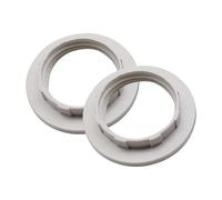 LEDSONE 2 Pack Lampshade Reducer Ring E27 Screw Collar Ring 38mm, Lampshade Fittings E27 for Table Lamp, Ceiling Lights, Plastic Screw Bulbs Lamp Holder Ring