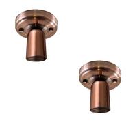 LEDSone 2 Pack of Single Head Ceiling Lamp Retro Flush Mount E27 Lamp Holder Light Fixture for Bedroom Living Room Hallway Ceiling Lighting with Easy Installation