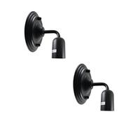 LEDSone 2 Pack Wall Lights Indoor Black Metal E27 Modern Wall Sconce Lighting Easy to Install Industrial Lamp for Living Room, Bedroom, Kitchen, Hall, Bar, Restaurants, Coffee Shop