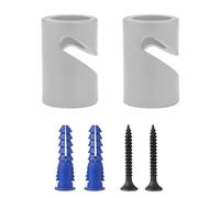 LEDSone 2 Pcs Decentralizer Pendant Light Cable Hooks Ceiling or Wall-Mounted Metal V Hooks for Fabric Electrical Cables, Hanging Pendant Lights, Cable Clips & Lighting Fixture Organizer (2, White)