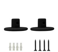 LEDSone 2 Pcs Pendant Light Hook Plate Ceiling Canopy Kit Ceiling Rose Base Hook Plate Cable Clip Wire Clamp Pendant Light Cord Grip Cable Fixing for Chandelier Ceiling Spider Lights (Black)