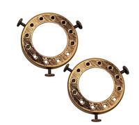LEDSone 2 Pcs UNO Type Lamp Shade Holder 50mm Fitter Adapter Ring for Pendant Lights, Screw-On Lamp Holder Converter for Ceiling & Wall Lamps