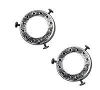 LEDSone 2 Pcs UNO Type Lamp Shade Holder 50mm Fitter Adapter Ring for Pendant Lights Screw-On Lamp Holder Converter for Ceiling & Wall Lamps