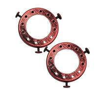 LEDSone 2 Pcs UNO Type Lamp Shade Holder 50mm Fitter Adapter Ring for Pendant Lights, Screw-On Lamp Holder Converter for Ceiling & Wall Lamps