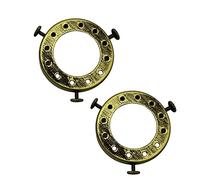 LEDSone 2 Pcs UNO-Type Lamp Shade Holder, 50mm Fitter Adapter Ring for Pendant Lights, Screw-On Lamp Holder Converter for Ceiling & Wall Lamps