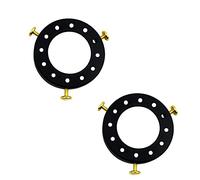 LEDSone 2 Pcs UNO Type Metal Lamp Shade Reducer Ring Adapter, 41mm Fitter Adapter Ring for Pendant Lights Screw-On Lamp Holder Converter for Ceiling & Table Lamps