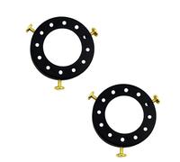 LEDSONE 2 Pcs UNO Type Metal Lamp Shade Reducer Ring Adapter, 50mm Fitter Adapter Ring for Pendant Lights Screw-On Lamp Holder Converter for Ceiling & Wall Lamps